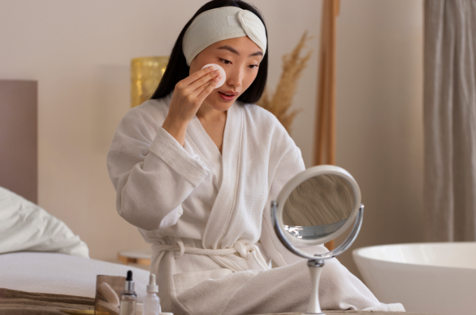 rutinitas skincare untuk bruntusan di jidat 